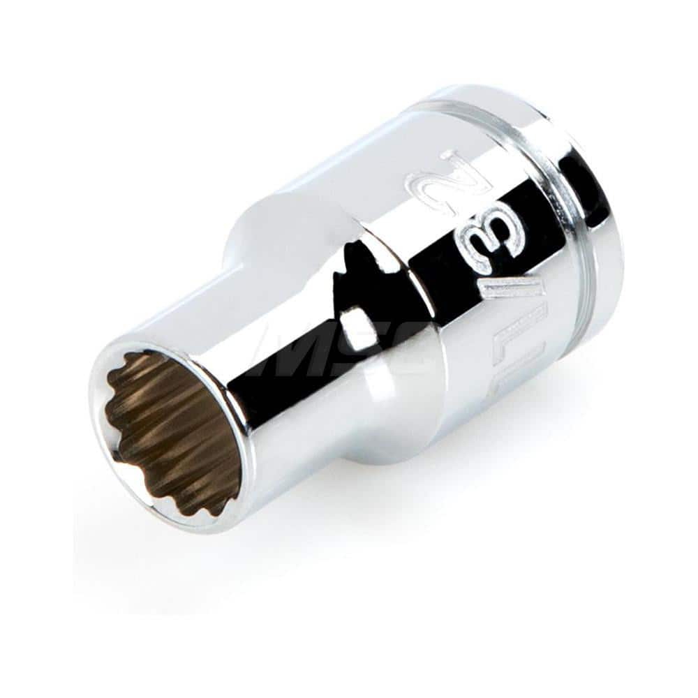 Hand Socket: 3/8″ Drive, 11/32″ Socket, 12-Point Chrome-Plated & Polished