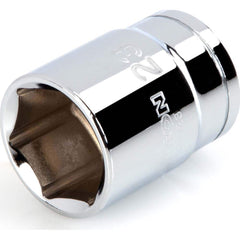 Hand Socket: 1/2″ Drive, 23 mm Socket, 6-Point Chrome-Plated & Polished