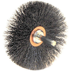 3″ Diameter - Crimped Steel Wire Confle x Brush - Americas Industrial Supply