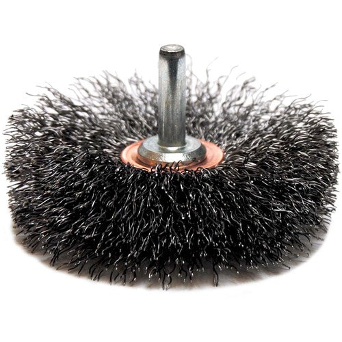 3″ Diameter - Crimped Steel Wire Confle x Brush - Americas Industrial Supply