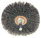 3'' Diameter - Crimped Stainless Confle x Brush - Americas Industrial Supply