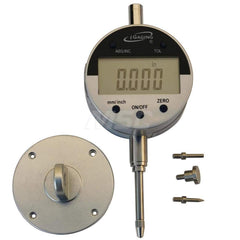 Electronic Drop Indicator: 0 to 1″ Range Accurate to 0.001″, Flat & Lug Back