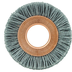 1-1/2″ Small Diameter Nylox Wheel Brush, .022/180, 1/2″ Arbor Hole - Americas Industrial Supply