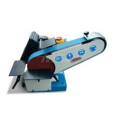 Combination Sanding Machine: 40″ Long x 2″ Wide Belt, 6″ Dia 1 Phase, 4,330 ft/min Belt SFM, 2,800 RPM Disc SFM