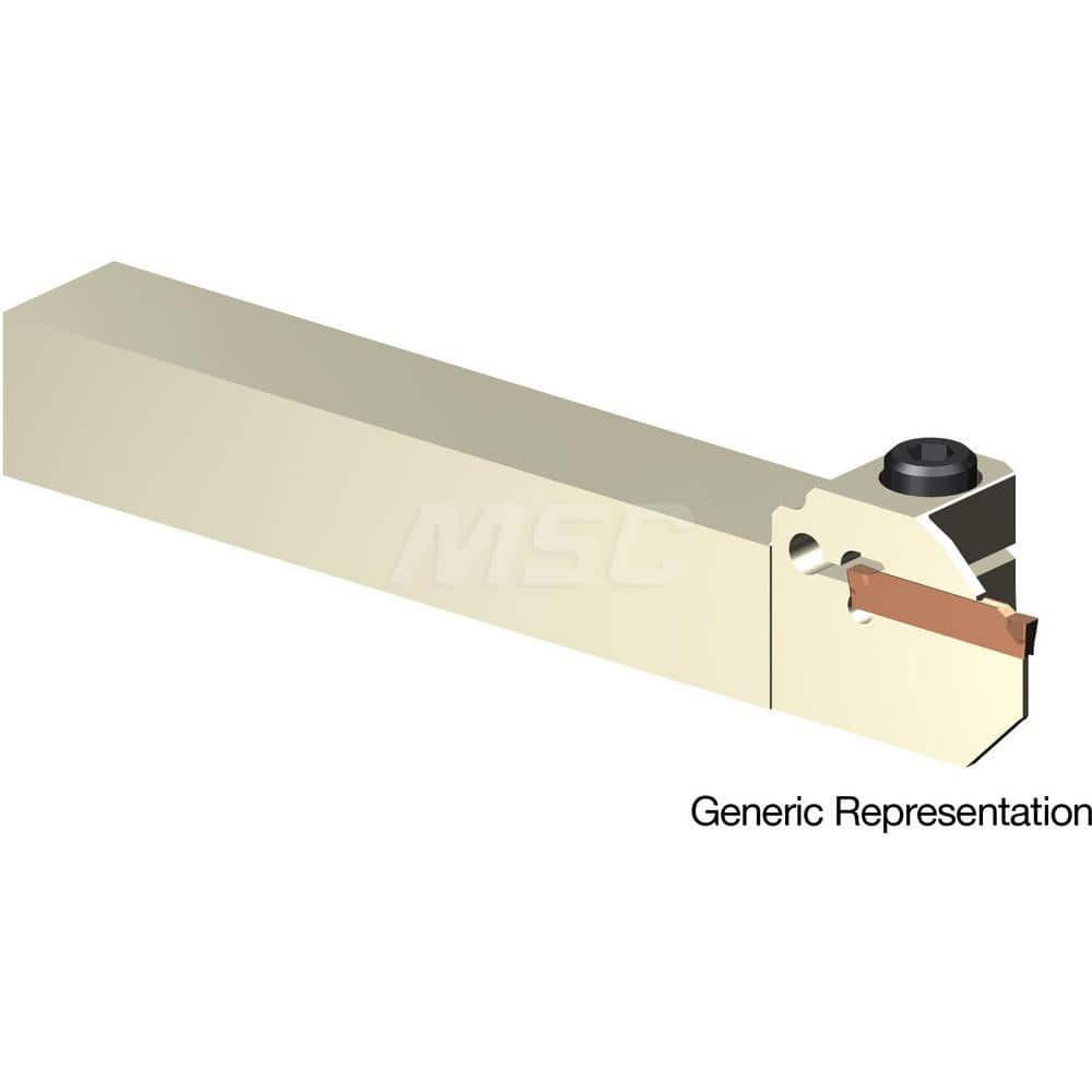 Indexable Cutoff Toolholder: 8 mm Max Depth of Cut, 16 mm Max Workpiece Dia, Left Hand 16 mm Shank Height, 16 mm Shank Width, Uses GCMN Inserts, Series GND