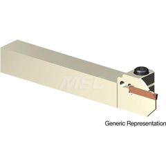 Indexable Cutoff Toolholder: 8 mm Max Depth of Cut, 16 mm Max Workpiece Dia, Left Hand 16 mm Shank Height, 16 mm Shank Width, Uses GCMN Inserts, Series GND