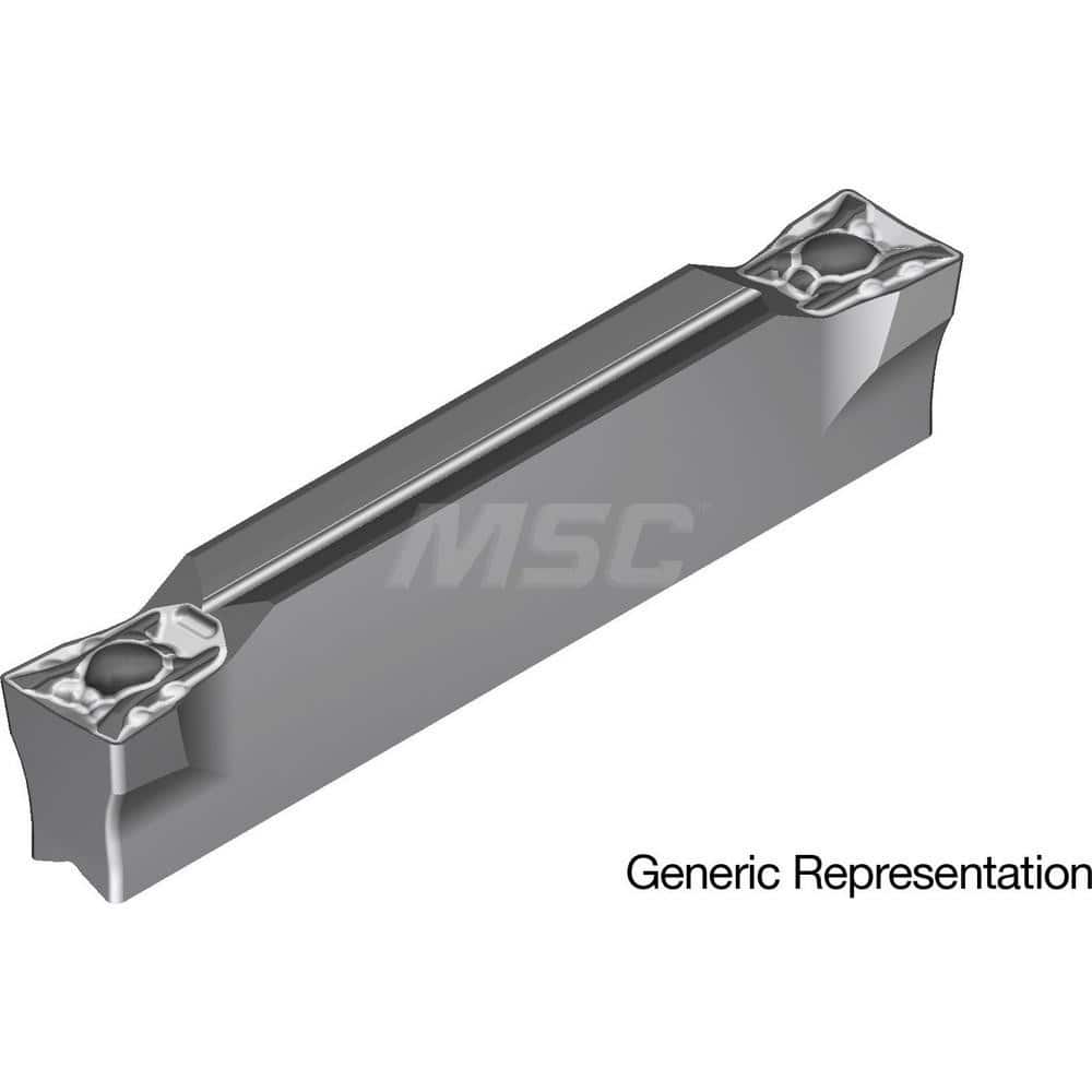 Grooving Insert: GCM4004ML AC8025P, Solid Carbide Absotech Finish, Neutral, 4 mm Cutting Width, 25 mm Max Depth, Series GND
