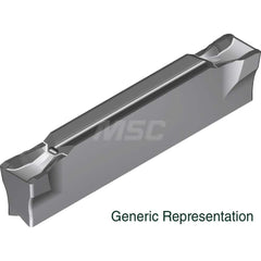 Grooving Insert: GCM3004GG AC8025P, Solid Carbide Absotech Finish, Neutral, 3 mm Cutting Width, 20 mm Max Depth, Series GND