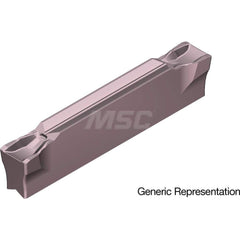 Grooving Insert: GCM4002GG AC520U, Solid Carbide Super ZX Finish, Neutral, 4 mm Cutting Width, 25 mm Max Depth, Series GND