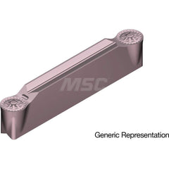 Grooving Insert: GCM7035RG AC520U, Solid Carbide Super ZX Finish, Neutral, 7 mm Cutting Width, 25 mm Max Depth, Series GND