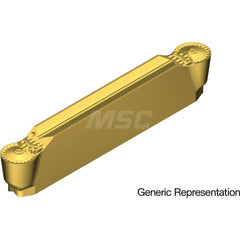 Grooving Insert: GCM4020RN AC425K, Solid Carbide Super FF Finish, Neutral, 4 mm Cutting Width, 25 mm Max Depth, Series GND