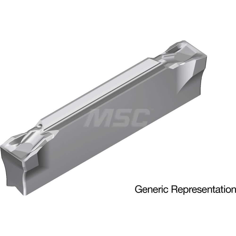 Grooving Insert: GCM3002CG AC8035P, Solid Carbide Absotech Finish, Left Hand, 3 mm Cutting Width, 20 mm Max Depth, Series GND