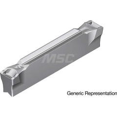 Grooving Insert: GCM3004GL AC8035P, Solid Carbide Absotech Finish, Neutral, 3 mm Cutting Width, 20 mm Max Depth, Series GND