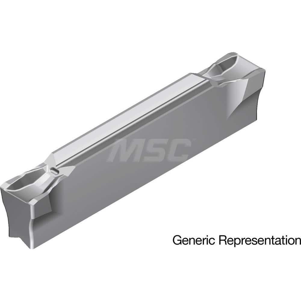 Grooving Insert: GCM3004GG AC8035P, Solid Carbide Absotech Finish, Neutral, 3 mm Cutting Width, 20 mm Max Depth, Series GND
