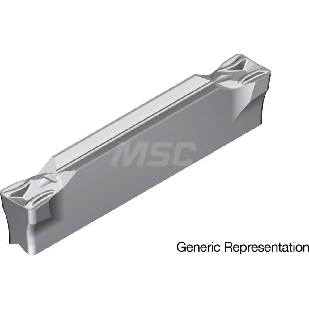 Grooving Insert: GCM4008MG AC8035P, Solid Carbide Absotech Finish, Neutral, 4 mm Cutting Width, 25 mm Max Depth, Series GND