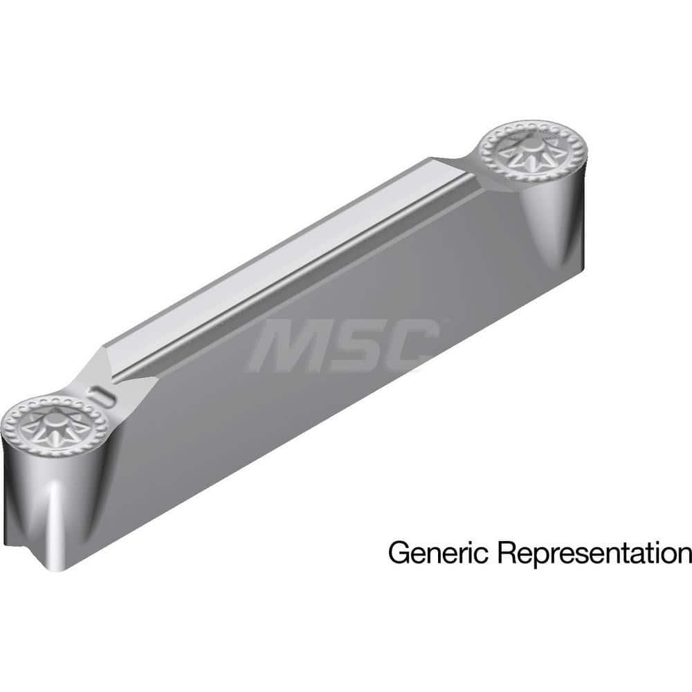 Grooving Insert: GCM4020RG AC8035P, Solid Carbide Absotech Finish, Neutral, 4 mm Cutting Width, 25 mm Max Depth, Series GND