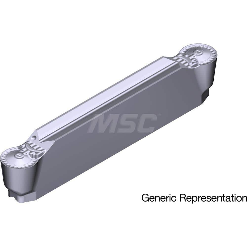 Grooving Insert: GCM4020RN AC5025S, Solid Carbide Absotech Finish, Neutral, 4 mm Cutting Width, 25 mm Max Depth, Series GND
