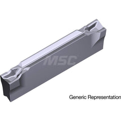 Grooving Insert: GCM30003CF AC5025S, Solid Carbide Absotech Finish, Left Hand, 3 mm Cutting Width, 20 mm Max Depth, Series GND