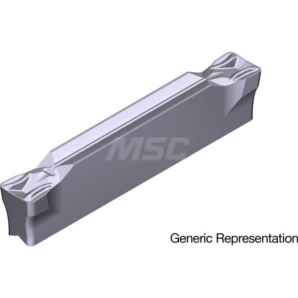 Grooving Insert: GCM4002MG AC5025S, Solid Carbide Absotech Finish, Neutral, 4 mm Cutting Width, 25 mm Max Depth, Series GND