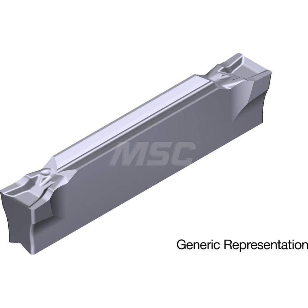 Grooving Insert: GCM4002GF AC5025S, Solid Carbide Absotech Finish, Neutral, 4 mm Cutting Width, 25 mm Max Depth, Series GND