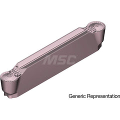 Grooving Insert: GCM2010RN AC530U, Solid Carbide Super ZX Finish, Neutral, 2 mm Cutting Width, 20 mm Max Depth, Series GND