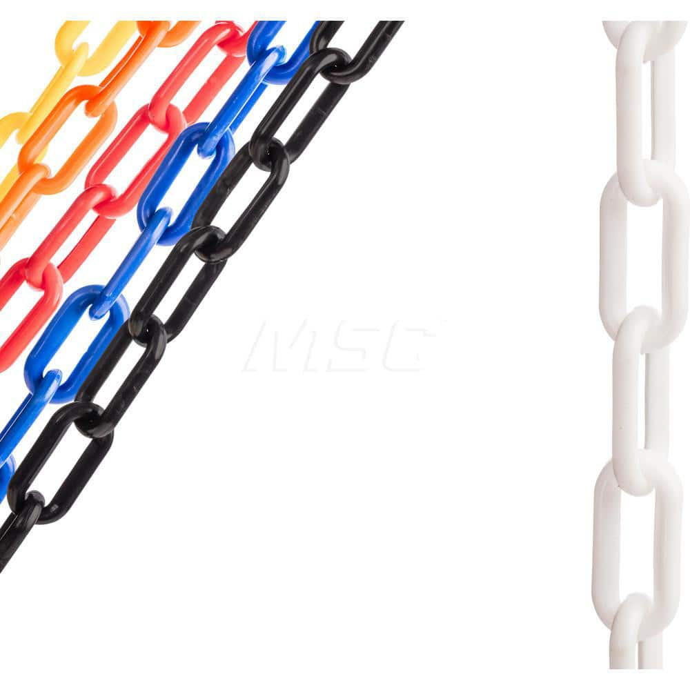 Barrier Rope & Chain; Material: Plastic; Rope/Chain Material: Plastic; Hook Fitting Material: Plastic; Snap End Material: None; Color: White; Length (Feet): 500.00; 500.000; Overall Length: 500.00