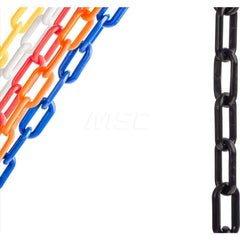 Barrier Rope & Chain; Material: Plastic; Rope/Chain Material: Plastic; Hook Fitting Material: Plastic; Snap End Material: None; Color: Black; Length (Feet): 500.00; 500.000; Overall Length: 500.00