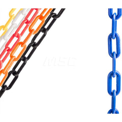 Barrier Rope & Chain; Material: Plastic; Rope/Chain Material: Plastic; Hook Fitting Material: Plastic; Snap End Material: None; Color: Blue; Length (Feet): 500.00; 500.000; Overall Length: 500.00