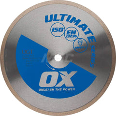 Wet & Dry Cut Saw Blade: 4″ Dia, 5/8 & 7/8″ Arbor Hole Use on Glass Tile, Standard Arbor