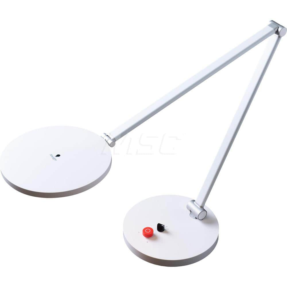 Task Light: LED, Pivot Arm, Free Standing, White 24V, 14.5 Watts