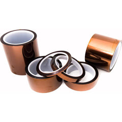 Polyimide Film Tape: 3″ Wide, 108' x 1 mil Thick 10 Lb/In Tensile Strength, Silicone Adhesive, 100 to 500 ° F, Series PPT0.5