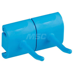 Mop & Broom Wall Hooks; Type: Wall Bracket; Number Of Holders: 2.000; Maximum Load Capacity: 13.20; Material: Polypropylene; Polyamide; Color: Blue; Width (Inch): 3.07