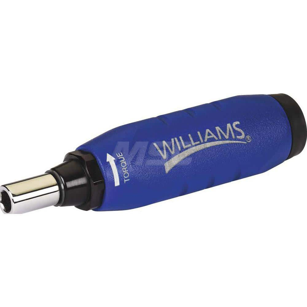 Torque Screwdriver: 0.62 to 6.25 in/lb Torque 5.6″ OAL, 1/4″ Drive