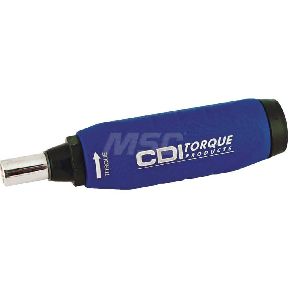 Torque Screwdriver: 0.62 to 6.25 in/lb Torque 5.6″ OAL, 1/4″ Drive