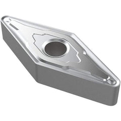 Seco - VNMG333 M3 Grade TP2501 Carbide Turning Insert - TiCN/AI2O3/TiN Finish, 35° Diamond, 3/8" Inscr Circle, 3/16" Thick, Neutral Hand, 3/64" Corner Radius - Americas Industrial Supply