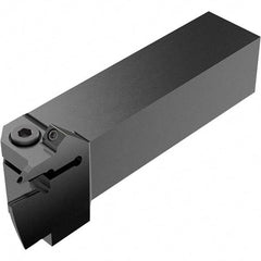 Seco - CFI, External, Right Hand, 10.5mm Max Depth of Cut, 55 to 80mm Groove Width, Indexable Grooving Tool Holder - LC.. 1603.. Insert Compatibility, 25mm Shank Height, 25mm Shank Width, 117.5mm OAL, Through Coolant - Americas Industrial Supply