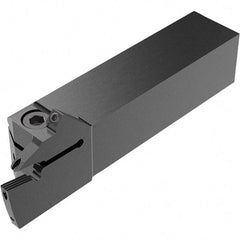 Seco - CFI, External, Right Hand, 16.5mm Max Depth of Cut, 5mm Max Groove Width, Indexable Grooving Tool Holder - LC.. 1605.. Insert Compatibility, 25mm Shank Height, 25mm Shank Width, 124mm OAL, Through Coolant - Americas Industrial Supply
