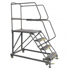 Ballymore - Rolling & Wall Mounted Ladders & Platforms Type: Stairway Slope Ladder Style: 59 Degree Incline - Americas Industrial Supply