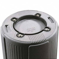 Toter - Trash Can Accessories; Type: Dolly Adapter ; Container Size Compatibility: 32 Gallon; 44 Gallon; 55 Gallon ; Material: Polyethylene ; Length (Inch): 11-1/2 ; Color: Black - Exact Industrial Supply