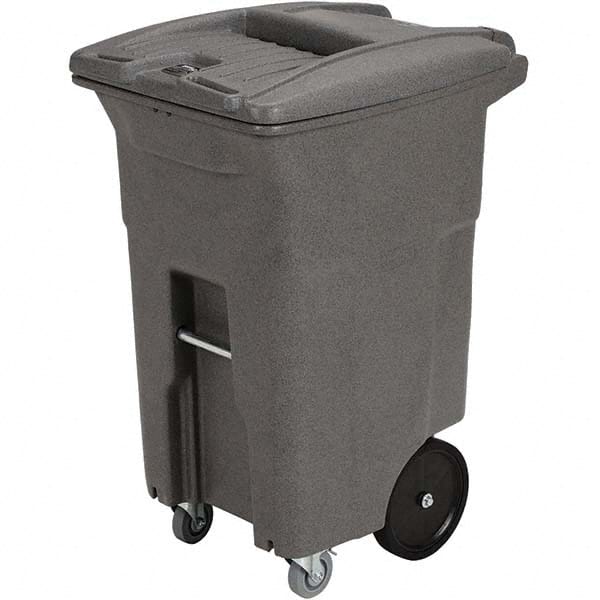 Toter - Trash Cans & Recycling Containers; Type: Confidential Document Container ; Container Shape: Rectangle ; Container Size: 64 gal ; Container Graphics: None ; Color: Graystone ; Finish: Textured - Exact Industrial Supply