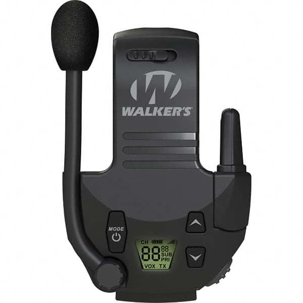Walkers - Hearing Protection/Communication Type: Earmuff Walkie Talkie Attachment Cup Color: Black - Americas Industrial Supply