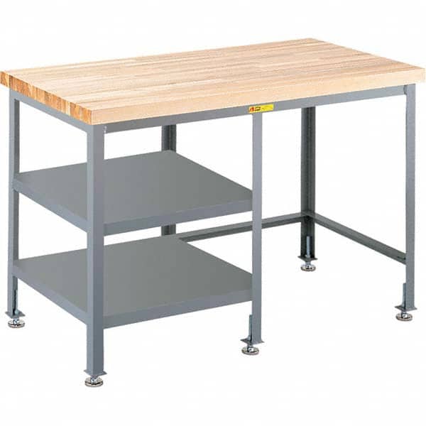 Little Giant - Stationary Work Benches, Tables Type: Work Bench Top Material: Butcher Block Maple - Americas Industrial Supply