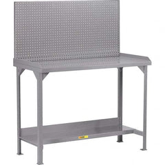 Little Giant - Stationary Work Benches, Tables Type: Work Bench Top Material: 12 Gauge Steel - Americas Industrial Supply