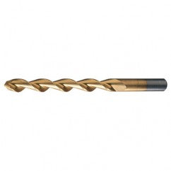 #19 RHS / RHC HSS 118 Degree Notched Point Parabolic HSS Jobber Drill - TiN - Americas Industrial Supply