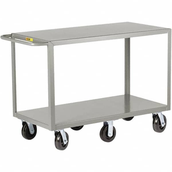 Little Giant - 3,600 Lb Capacity, 30" Wide x 60" Long x 36" High Cart - 2 Shelf, Steel, Phenolic Casters - Americas Industrial Supply