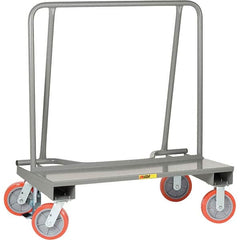 Little Giant - 2,000 Lb Capacity Steel Drywall Cart - Steel Deck, 24" OAW, 44" Platform Length, Polyurethane Casters - Americas Industrial Supply