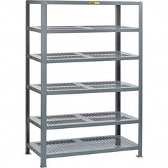 Little Giant - 6 Shelf Steel Shelving - 24" Wide x 72" High x 60" Deep, Gray - Americas Industrial Supply