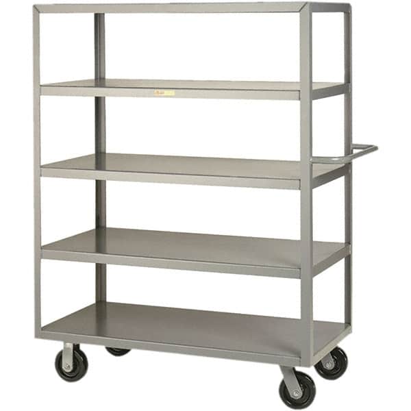 Little Giant - 3,600 Lb Capacity, 24" Wide x 36" Long x 63-1/2" High Cart - 5 Shelf, Steel, Phenolic Casters - Americas Industrial Supply