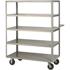Little Giant - 3,600 Lb Capacity, 24" Wide x 36" Long x 63-1/2" High Cart - 5 Shelf, Steel, Phenolic Casters - Americas Industrial Supply