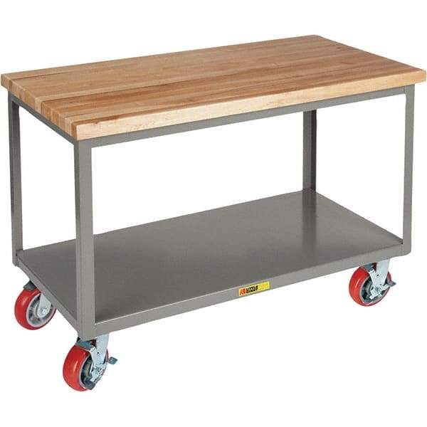 Little Giant - Mobile Work Benches Type: Butcher Block Top Length: 30 (Inch) - Americas Industrial Supply